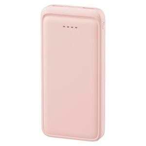 SmartComm モバイルバッテリー 10000mAh シュガーピンク｜SMP-MB100-PK 05-0806 オーム電機