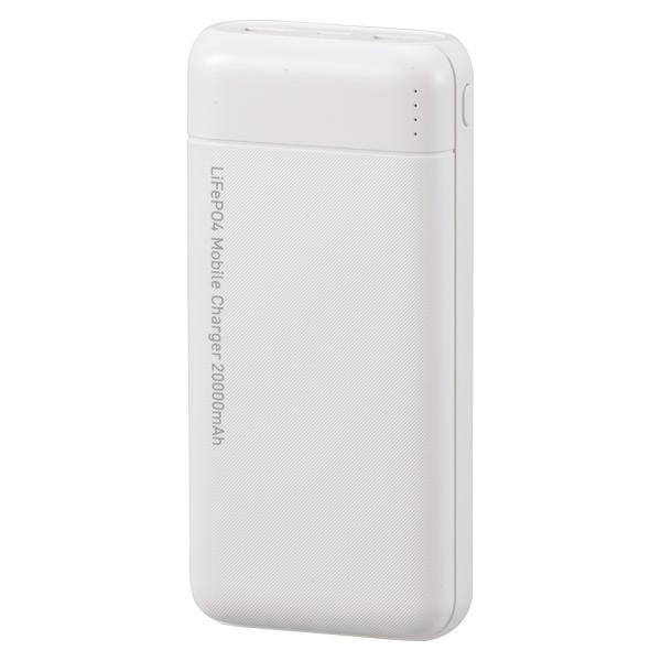 SmartComm リン酸鉄モバイルバッテリー 20000mAh ホワイト｜SMP-JV682 05...