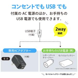 LEDクリップライト 昼白色 ブラック|LTC...の詳細画像4