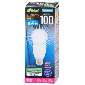 OHM LED電球 T形 E26 100形相当 電球色｜LDT13L-G IG92 06-1932