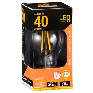 LED電球 フィラメント 一般電球 E26 40形相当 電球色 クリア 全方向｜LDA4L C6 06-3462 OHM｜e-price