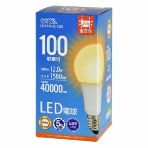 東芝ライテック LED電球 LDA12L-G/100W/2 電球色 E26口金 一般電球形