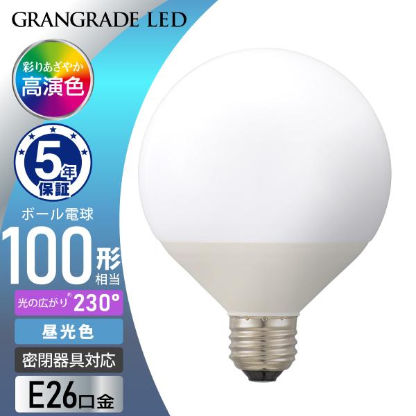 LED電球 ボール電球形 E26 100形相当 昼光色｜LDG12D-G AG6/RA93 06-3...