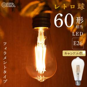 OHM（オーム電機） LED電球 T形 E26 60形相当 電球色 LDT7L-G IG92