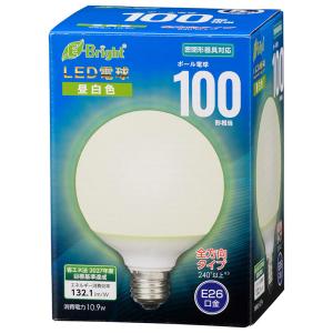 LED電球 ボール電球形 E26 100形 昼白色 全方向 LDG11N-G AG24 06-4401 オーム電機