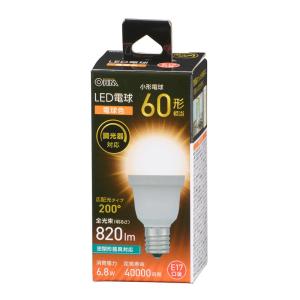 LED電球小形 E17 60形相当 調光器対応 電球色｜LDA7L-G-E17/D AG5 06-5492 オーム電機