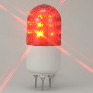 LED回転灯 赤 ORL-1 LED18個使用 サイズ小 07-1575 オーム電機｜e-price