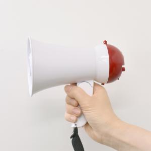 拡声器 メガホン 小型 ハンディマイク&警報サ...の詳細画像1