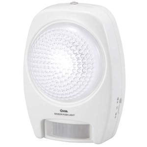 LEDセンサープッシュライト 人感 明暗 白色LED BO-LS20A5 07-8047 オーム電機｜e-price