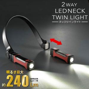 ネックライト LED ネックツインライト 2WAY｜LHP-N24A5 08-0777 オーム電機｜e-price