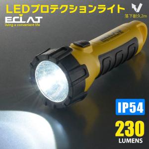 懐中電灯 ハンディライト LEDプロテクションライト ECLAT 230ルーメン｜LHP-P21D7 08-0920 オーム電機｜e-price