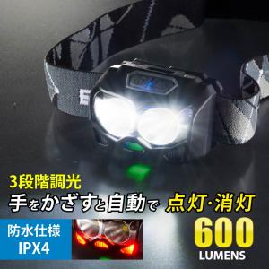 LEDヘッドライト センサー付 ECLAT 600ルーメン｜LC-S60A7 08-0930 オーム電機｜e-price