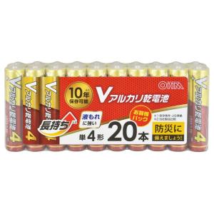 OHM（オーム電機） Vアルカリ乾電池 10年保存 単4形 8本入｜LR03VS8P