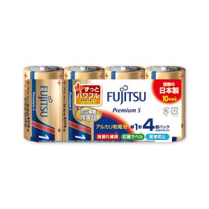 富士通 アルカリ乾電池 単1形 1.5V LR20 Premium S/4個パック｜LR20PS(4...