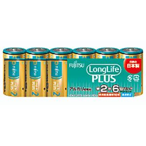 富士通アルカリ乾電池 ロングライフプラス（ 単2形×6本パック）｜LR14LP(6S) 17-022...