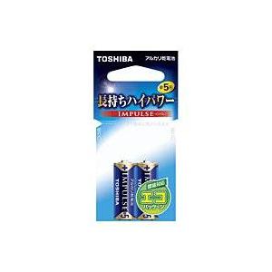 アルカリ乾電池 長持ちハイパワー 東芝 インパルス LR1H 2EC 単5形2本 17-2021｜e-price