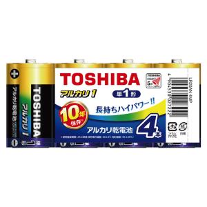 東芝 アルカリ乾電池 単1形 4本｜LR20AN 4MP 17-2142｜e-price