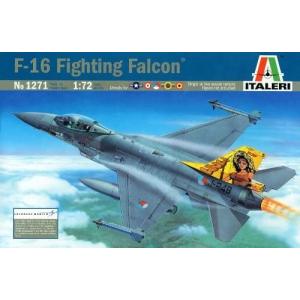イタレリ 1/ 72飛行機シリーズ 1271 ロッキード マーチン F-16A ファイティング ファルコンプラモデル