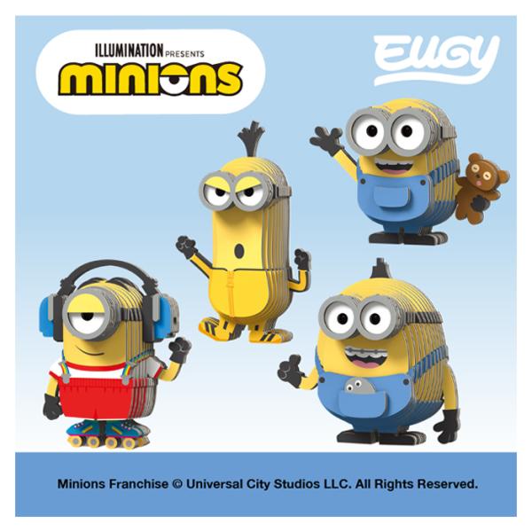 エーゾーン 立体パズル 紙製 ミニオンズ ボブ ケビン スチュアート オットー C501-4 子供 ...