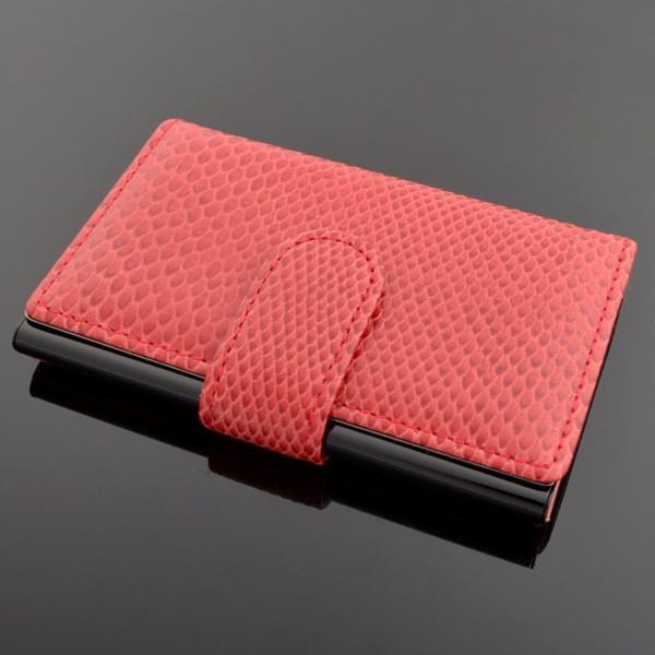 1-46395-20 アレッツオカードケース エルマー レッド 坪田パール 名刺 カードケース