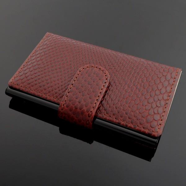 1-46395-70 アレッツオカードケース エルマー ブラウン 坪田パール 名刺 カードケース