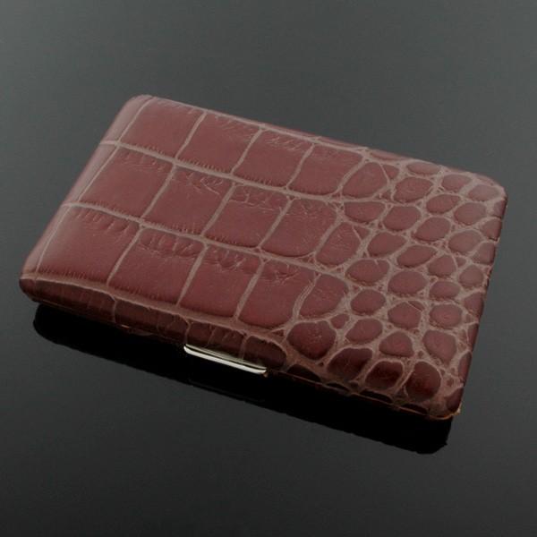 1-79447-70 坪田パール 名刺 カードケース Wカードサラトガブラウン