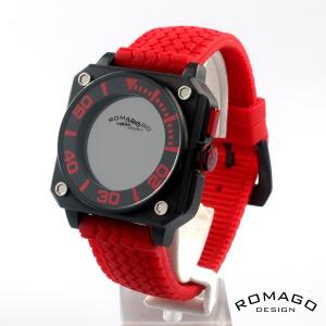 ROMAGO DESIGN[ロマゴデザイン] rm018-0073pl-rd ミラー文字盤 クォーツ 腕時計 ブランド ファッション 腕時計 RM018-0073PL-RD｜e-rin