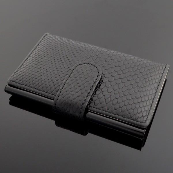 1-46395-10 アレッツオカードケース エルマー ブラック 坪田パール 名刺 カードケース