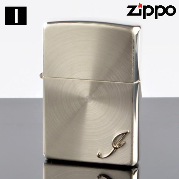 ZIPPO＃200 スピン加工 イニシャル柄 ssp-i メタル貼り I (10020029) ジッ...