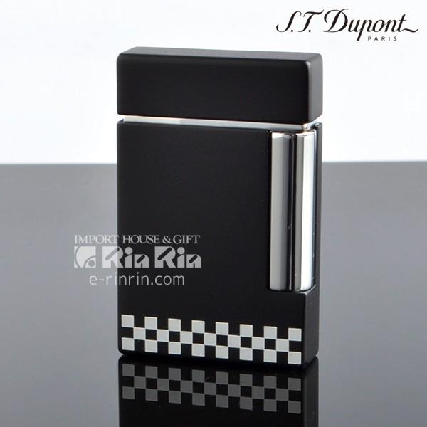 デュポン ライター ライン8 LINE8 25120 チェッカーフラッグ マットブラックラッカー ク...