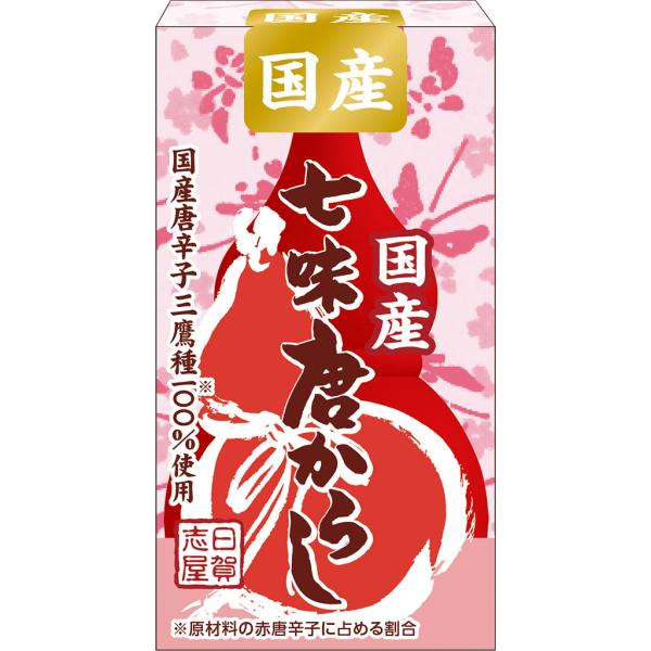 日賀志屋 国産七味唐からし 14g（ひょうたん入り） エスビー食品公式