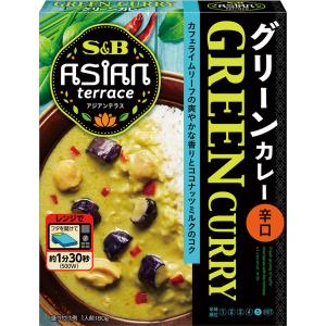 アジアンテラス グリーンカレー 辛口 180g レトルトカレー レンジ対応 グリーンカレー アジア飯 エスニック タイカレー エスビー食品公式