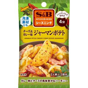 SPICE&HERBシーズニング ジャーマンポテト チーズ＆カレー味 14g ジャーマンポテト ポテト チーズ カレー シーズニング 簡単 簡便 袋