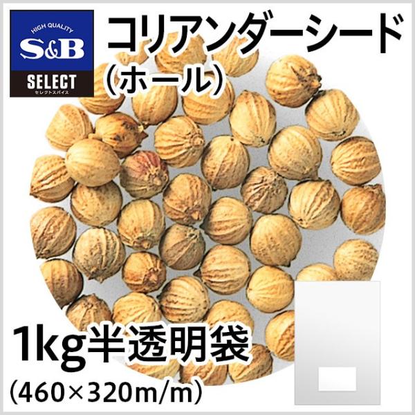 コリアンダーシード ホール 袋1kg 業務用 スパイス カレー 胡づい子 お徳用 コエンドロ こえん...