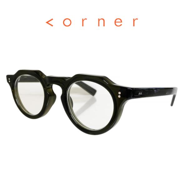 corner コーナー Decadence デカダンス Col.3 Olive / Clear Fl...