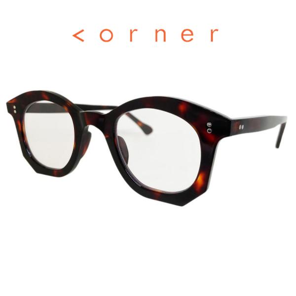 corner コーナー Drop ドラ Col.2 Tortoise べっ甲色 / Clear Fl...