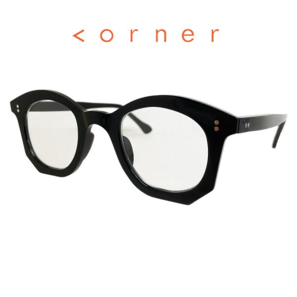 corner コーナー Drop ドラ Col.0 Black 黒 / Clear Flat Len...