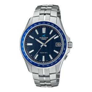 CASIO カシオ OCEANUS オシアナス OCW-S400-2AJF Manta マンタ 3針 カレンダー チタンバンド モバイルリンク ソーラー電波 ブルー