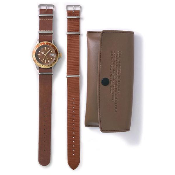VAGUE WATCH ヴァーグウォッチ BG-L-001 BRWN GMT カーフレザー ナイロン...
