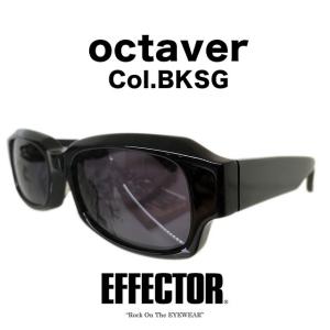 EFFECTOR エフェクター サングラス スクエアタイプ 70's style octaver Col.BK 黒 正規取扱店｜Second Optical&Watch store