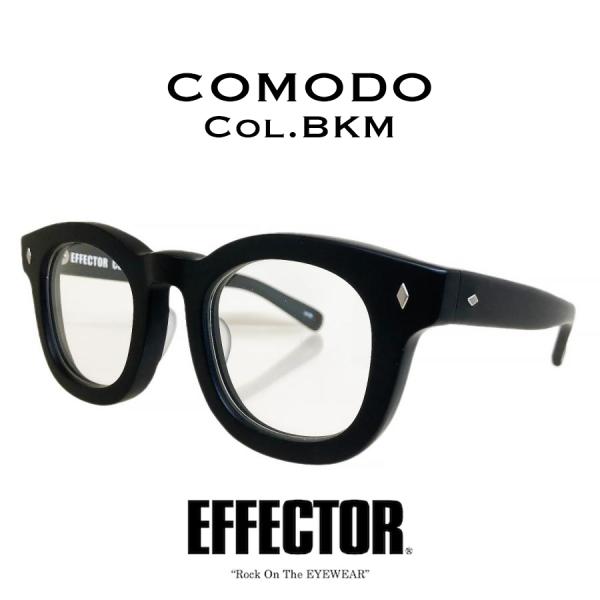 EFFECTOR COMODO/コモド Col.BKM/ブラックマット メガネ サングラス ラウンド...