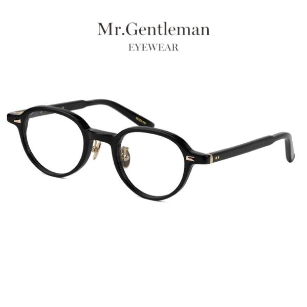 Mr.Gentleman EYEWEAR LIV/リブ Col.A Black 黒 メガネ ボストン...