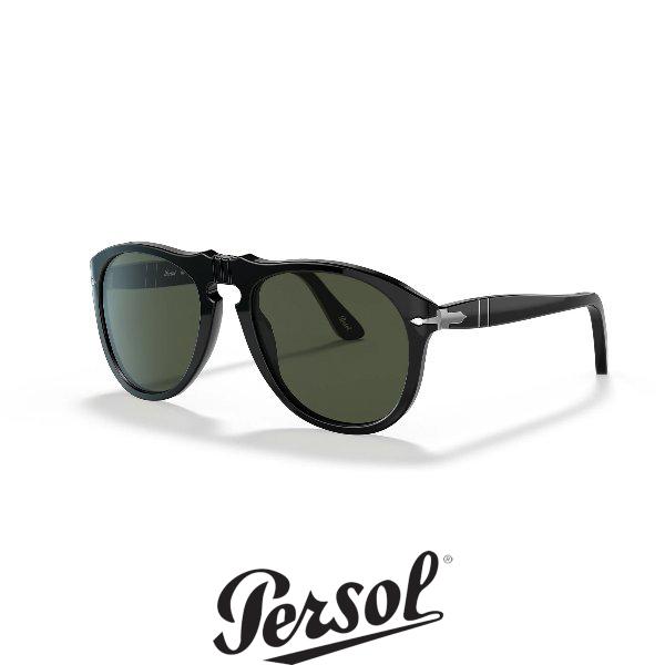 Persol ペルソール ティアドロップタイプ 649 Col.95/31 (フレーム:黒、レンズ:...