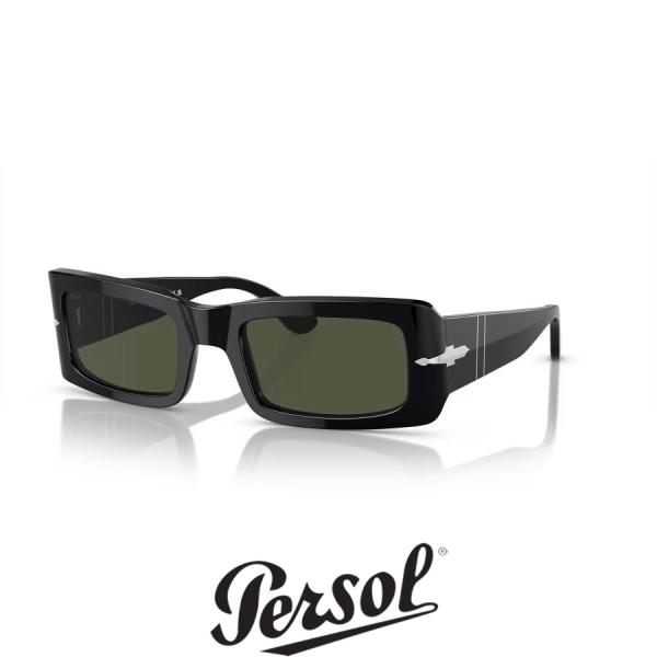 Persol ペルソール 3332S Col.95/31 Black 黒 スクエアタイプ セルフレー...