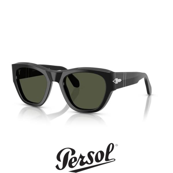 Persol ペルソール 0054S Col.95/31 Black(フレーム)/Green (レン...