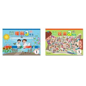 七田式 小学生プリント3年生 理科・社会 セット｜e-sekaiya