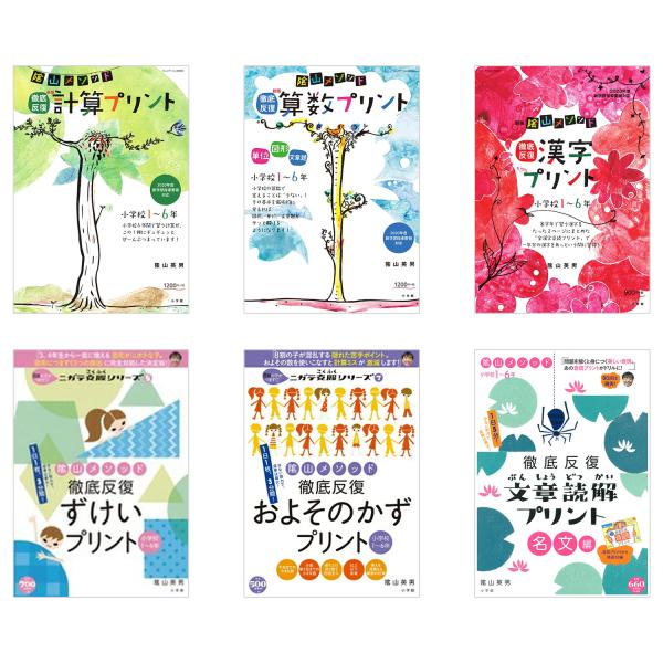 陰山メソッド 徹底反復 プリント （計算、算数、漢字、ずけい、おおよそのかず、文章読解） 小学校1〜...