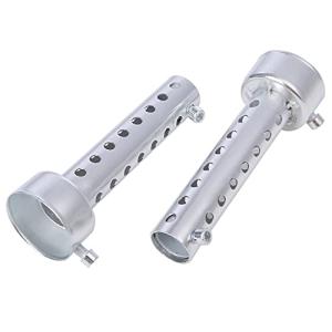 ヒロワールドトレード インナー サイレンサー 2本セット 45Φ 汎用 タイプ 中蓋付 消音器 バッフル バイク ロング 140mm (45ｍｍ)