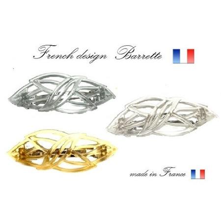 フランス製 バレッタ細身フラットタイプ 5.6ｃｍ 2個セット(コピー)