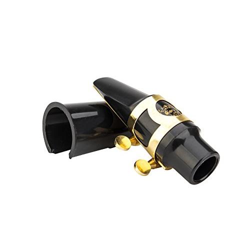 GLORY 合字と栄光アルトサックス用マウスピースキット、1リードとプラスチックキャップ、金